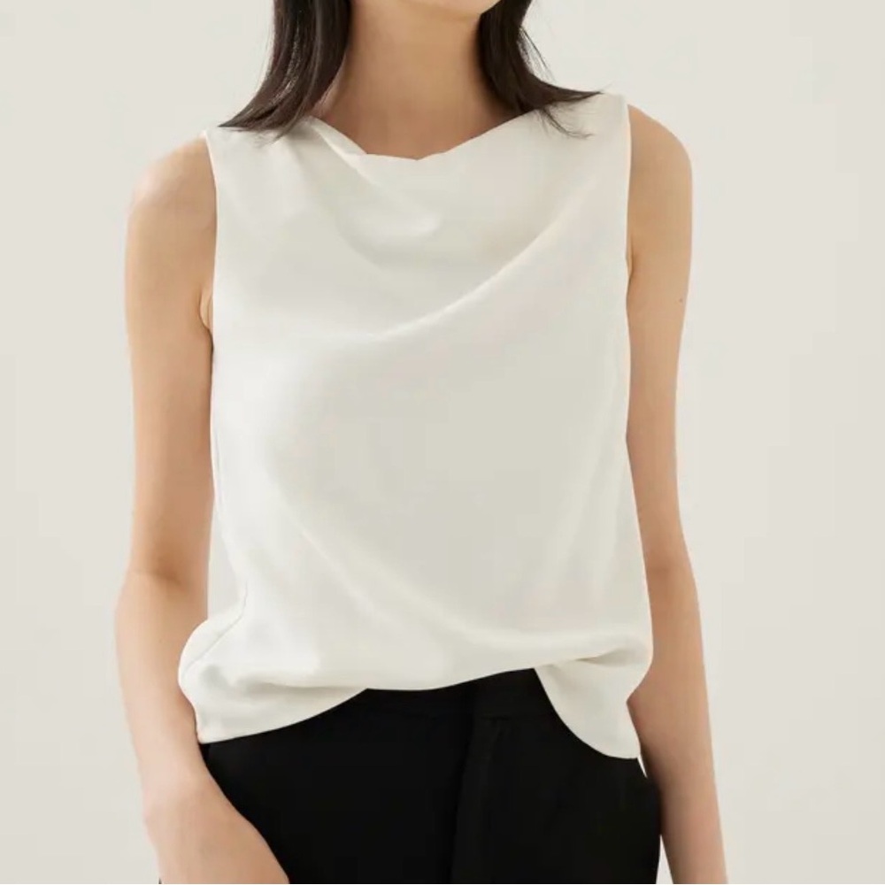 Elegant White Sleeveless Top
